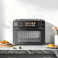 Four à air multifonctionnel avec convection 1800W, four grille-pain numérique à convection combiné avec modes rôtissoire et déshydratation