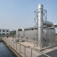 Menara Deodorisasi Filter Trickling Biologis FRP Khusus untuk Pembangkit Listrik Pembakaran Sampah 2000-100000 m3/jam Pengendalian Bau
