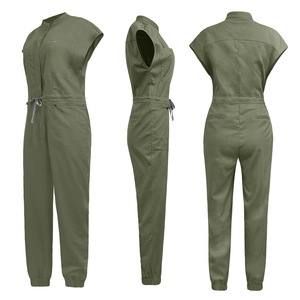 Mono médico de talla grande personalizado para mujeres enfermeras cuello en V Jogger Spandex elástico enfermería uniformes conjuntos de Mono para mujeres - Product Image 1