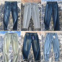 Jeans en denim pour hommes, style américain classique, coupe droite ample, faciles à assortir, pour tenue quotidienne, fabrication chinoise, marque privée personnalisée