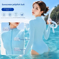 Maillot de bain de surf pour femmes adultes, manches longues, style boxer, protection solaire de qualité professionnelle UPF50+, combinaison une pièce à séchage rapide