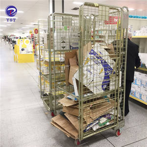 <span class=keywords><strong>Jaula</strong></span> de almacenamiento para Supermercado, carro con 4 ruedas - Product Image 6
