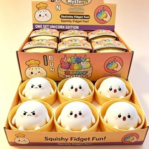 Nouvel Arrivage : Boîte Mystère Squishy Fantôme Mignon, Anti-stress, Figurine de Bureau à Collectionner, Idéal pour Fêtes, Surprise d'Anniversaire, Packs Cadeaux de Fêtes - Product Image 1