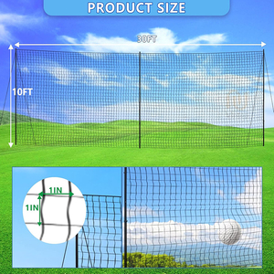 Filet de protection robuste en HDPE pour terrains multisports, barrière anti-balles encastrée, sécurité pour baseball, golf, football, personnalisable - Product Image 4