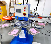 Impression de logos sur serviettes en papier avec des machines à sérigraphie à deux couleurs, imprimante pour serviettes en papier, machine à imprimer des serviettes.