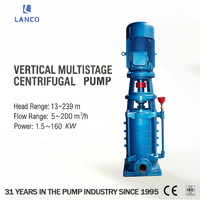 Pompa Sentrifugal Multistage Vertikal DL, Pompa Booster Air dengan Head Tinggi 150m untuk Pasokan Air Gedung Bertingkat & Pemadam Kebakaran