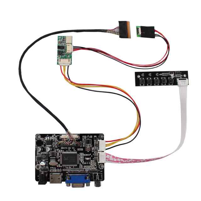 Vga Av 40Pin Ttl Lcd Controller Universal Tv Mainboard LCD Driver Board for 10.3Inch Customized Lcd Screens