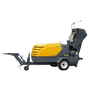 Máquina pulverizadora de hormigón <span class=keywords><strong>para</strong></span> mezcla semiseca de mortero, bomba de mortero con tolva, transportador de mortero montado en semirremolque - Product Image 1