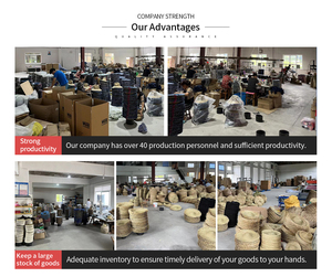 Topi Jerami Pantai Logo Kustom Grosir, Topi Jerami <span class=keywords><strong>Panama</strong></span> Lebar untuk Melindungi dari Sinar Matahari, Topi Jerami Penjaga Pantai Alami - Product Image 5