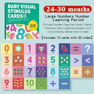 Cartes d'apprentissage précoce colorées avec chiffres et alphabet, cartes flash pour le développement sûr des bébés de 24 à 36 mois - Product Image 2