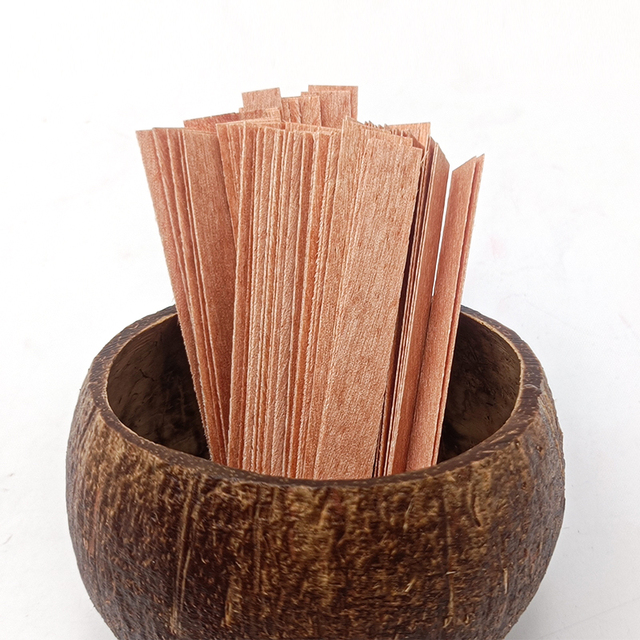 Good Quality Wood Crackling Booster Candle Wick Customized Soy Wax Candles Wooden Wick Smokeless
