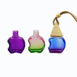 Botella de <span class=keywords><strong>Perfume</strong></span> de Vidrio con Forma de Manzana en Oferta, Botellas de Ambientador con Tapa de Madera, <span class=keywords><strong>Perfume</strong></span> para Automóvil - Product Image 6