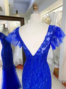 Nuevos vestidos azules elegantes <span class=keywords><strong>para</strong></span> madre del novio <span class=keywords><strong>para</strong></span> boda - Product Image 6
