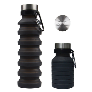 Bouteille d'eau en silicone améliorée avec paille, sans BPA, tasse souple en silicone, gourde de voyage en silicone - Product Image 2