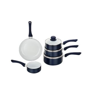 畅销大型厨房炊具套装现代热卖批发铝金属塑料气体阳极氧化炊具套装 - Product Image 1