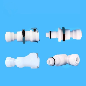 1/4 inch flow body In-Line Quick Disconnect Female Coupling1/4 5/16 OD Plastic <b>Hose</b> Fittings Air Quick Connector Water Fittings - Product Image 6