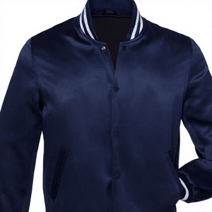 Chaqueta de Béisbol Satinada Unisex Estilo Urbano OEM, Chaqueta Varsity Satinada Deportiva con Logotipo Personalizado Bordado para Equipos Universitarios, Hecha en Pakistán - Product Image 2