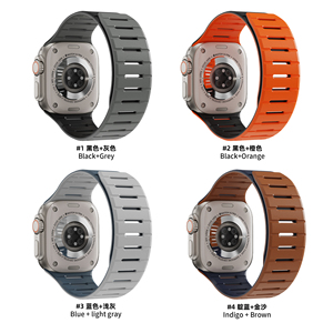 Dây đeo đồng hồ cho đồng hồ táo 44mm 45mm 46mm 49mm có thể đảo ngược hai mặt Silicone từ tính dây đeo đồng hồ thông minh thể dục - Product Image 5