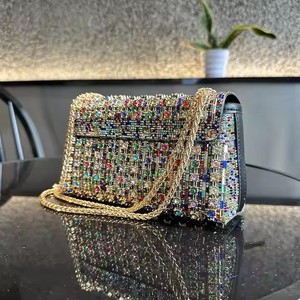 Sac à bandoulière vintage en PU de luxe pour femme THK0339 avec fermeture éclair et chaîne simple - Product Image 5