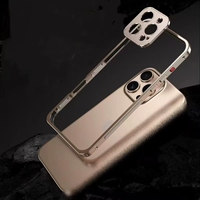 Étui de téléphone en métal de luxe, fin et robuste, avec protection de l'objectif, dissipation de la chaleur, pour iPhone 16 15 14 Plus 13 Pro Max