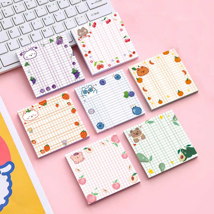 Personalized Custom Memo Notepad Custom Shape Print Unicorn Kawai Cute