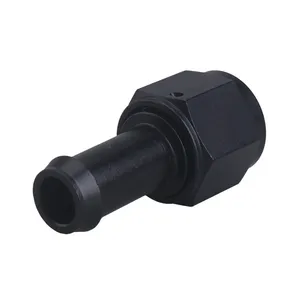 Nieuwe YOMI Barb Swivel Slangadapter Fitting Zwart Aluminium Recht Vrouwelijk AN6 AN8 AN10 tot 3/8 1/2 1/4 - Product Image 1