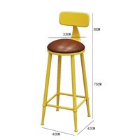 Chaise haute de bar commerciale en promotion, combinaison table murale longue et étroite pour salon de thé