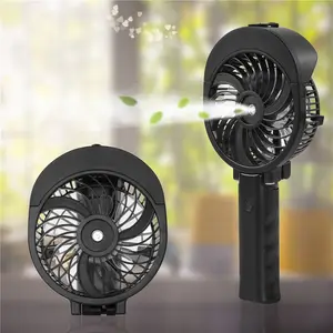 2024 Wholesale Outdoor Umbrella Water Spray Fan Handheld Mist Electric Fan