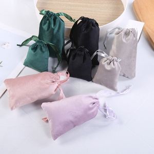 Nouvelle pochette en velours avec cordon de serrage pour cartes de bijoux, papeterie et emballage scellé - Product Image 2
