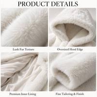 Manteau en fausse fourrure de renard écologique pour femmes, à capuche, surdimensionné, chaud, isolant thermiquement, vêtements d'extérieur décontractés pour l'hiver