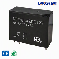 Relais de bistabilité magnétique NT96L 90A haute puissance DC12V 24V à bobine simple/double 1A 1C pour PCB, compteur intelligent et applications énergétiques