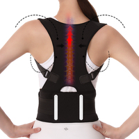 Correcteur de posture réglable en polyester et coton pour un soutien universel des épaules et du dos pour adultes et enfants