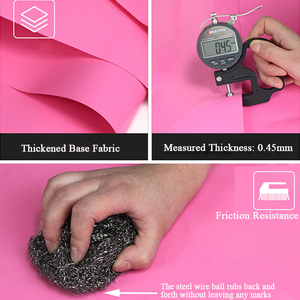 500GSM rose épaissir 0.45mm étanche PVC toile auvent voiles Pergola bâche extérieur soleil abri camion robuste - Product Image 5