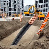 Alambre de construcción de cobre de PVC de 600V con certificación UL83, aislamiento IEC subterráneo de 100m de un solo núcleo sólido trenzado de Thhn Thwn de m