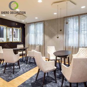 Conception moderne de salle d'exposition de bijoux, comptoir d'exposition de bijoux en verre pour la vente au détail, vitrine de bijoux de luxe personnalisable à vendre - Product Image 3