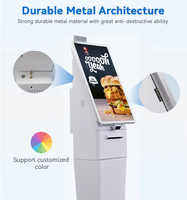 Terminal de paiement interactif capacitif à 10 points TouchWo Restaurant avec SDK pour borne de commande automatique en libre-service