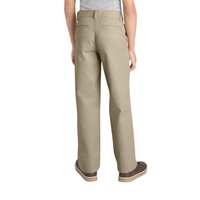 Pantalon sur mesure pour uniforme scolaire, coupe classique unisexe, en sergé chino, coupe droite, décontracté, ajusté, à devant plat