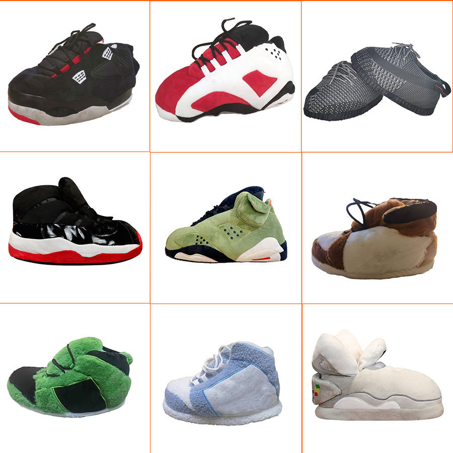 Alibaba Sneaker Plush Slippers Hot Selling Winter Sports Style