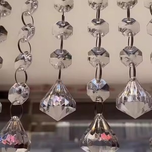 Hot bán pha lê hạt ánh sáng mặt dây chuyền treo Đảng trang trí pha lê trang trí rèm - Product Image 4