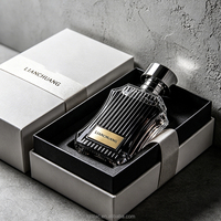 Nouveau produit, flacon de parfum au design unique, moule exclusif, couvercle en zamac, flacon de parfum de 100 ml et emballage, flacons en verre pour parfum