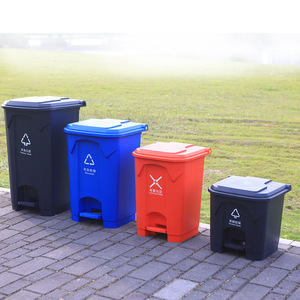 100L pedal trash can, 20/30L household thickened <b>bin</b>, 80L school sanitation <b>bin</b>, 50L pedal trash can - Product Image 1