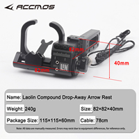 Repose-flèches réglable en alliage d'aluminium CNC pour tir à l'arc, accessoire pour arc à poulies