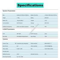 Scanner laser rotatif 3D, algorithme liDAR/Ply/LiData liDAR et SLAM pour tunnels/mines portable/sac à dos/véhicule/en suspension dans l'air