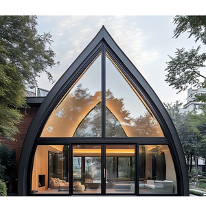 <span class=keywords><strong>Ventana</strong></span> Panorámica Triangular de Piso a Techo Sunnysky, <span class=keywords><strong>Ventana</strong></span> Fija de Aluminio con Diseño de Dosagüas, <span class=keywords><strong>Ventana</strong></span> Grande de Vidrio para Exteriores Modernos - Product Image 1