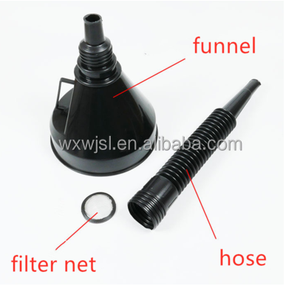 Logotipo personalizado grande quadrado óleo funil boca larga flexível esticável plástico reabastecimento ferramenta para Autos/motocicletas funis - Product Image 4