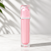 Pot cosmétique carré en acrylique tendance, flacon de 30/60/100/120 ml, emballage rose pour lotion, sérum de soin de la peau 30G/50G