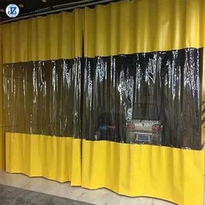 Rideau en vinyle PVC avec fenêtre transparente, rideau imperméable et anti-poussière, rideau de séparation pour atelier d'usine - Product Image 5