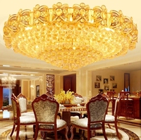 Lampes de designer en cristal et acier inoxydable modernes et luxueuses, lampes de plafond rondes à LED, grandes lampes de plafond rectangulaires pour salon, villa