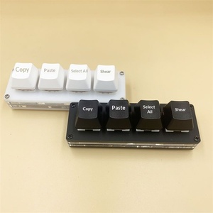 Tastiera USB Cablata con 4 Tasti di Scelta Rapida, Copia Incolla Tutto, Taglia, Mini Tastiera Meccanica Bianca e Nera, Nessun Driver Richiesto - Product Image 2