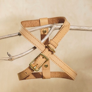 Aksesoris hewan peliharaan disesuaikan bentuk Y langkah dalam rompi klasik Pu mewah kulit asli <span class=keywords><strong>Harness</strong></span> anjing untuk anjing kecil dan sedang - Product Image 5